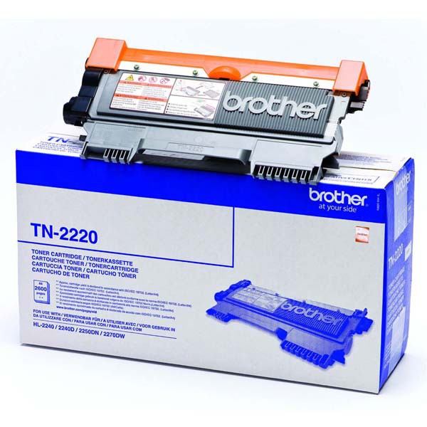 E-shop Brother originál toner TN2220, black, 2600str., Brother HL-2240D, 2250DN, O, čierna