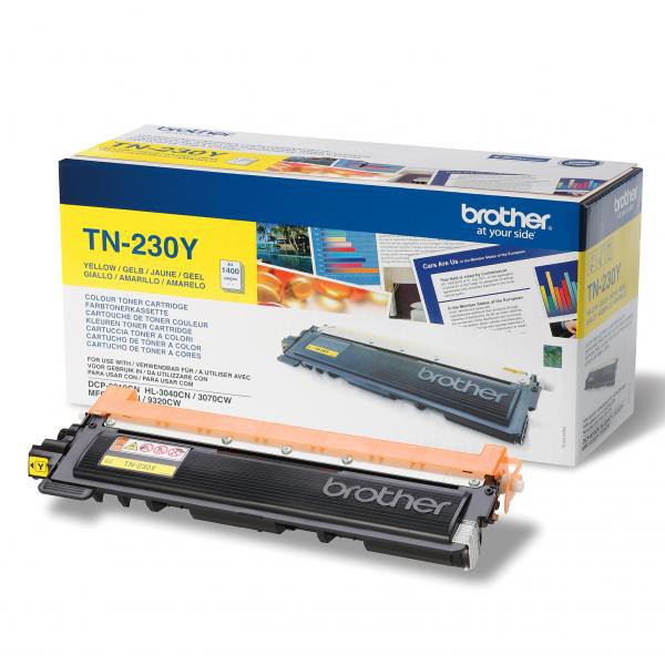 E-shop Brother originál toner TN230Y, yellow, 1400str., Brother HL-3040CN, 3070CW, DCP-9010CN, 9120CN, MFC-9320CW, O, žltá