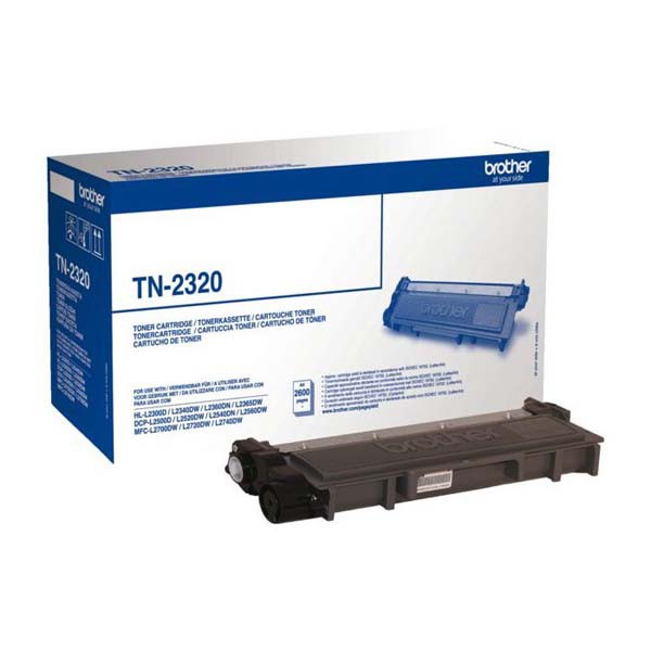 E-shop Brother originál toner TN2320, black, 2600str., Brother DCP-L25xx, MFC-L27xx, O, čierna