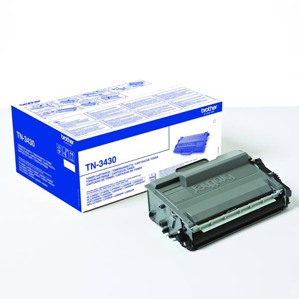 E-shop Brother originál toner TN3430, black, 3000str., Brother HL-L6400DW, O, čierna