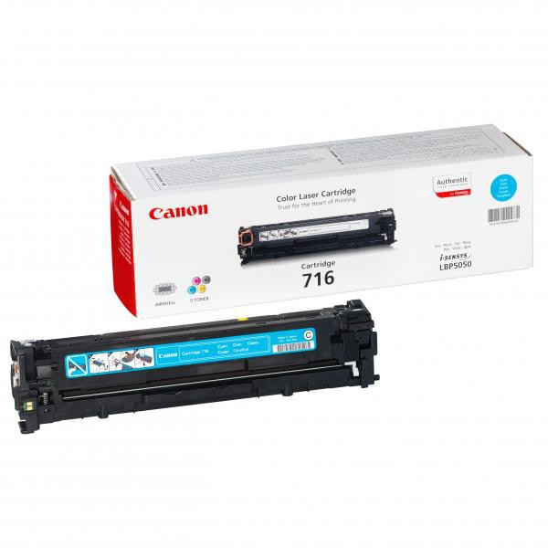 E-shop Canon originál toner CRG716, cyan, 1500str., 1979B002, Canon LBP-5050, 5050n, MF-8050, O, azurová