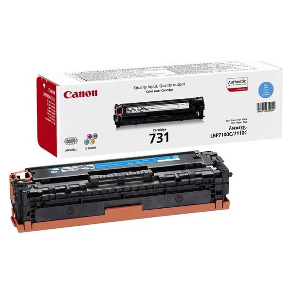 E-shop Canon originál toner CRG731, cyan, 1500str., 6271B002, Canon i-SENSYS LBP-7100Cn, 7110Cw, MF 8280Cw, O, azurová