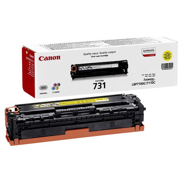 E-shop Canon originál toner CRG731, yellow, 1500str., 6269B002, Canon LBP-7100Cn, 7110Cw, MF 8280Cw, O, žltá