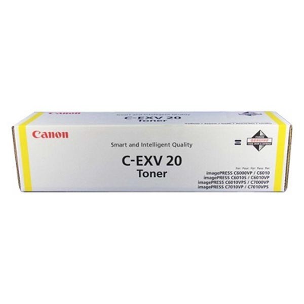 Canon originál toner CEXV20, yellow, 35000str., 0439B002, Canon iP-C7000VP, O, žltá