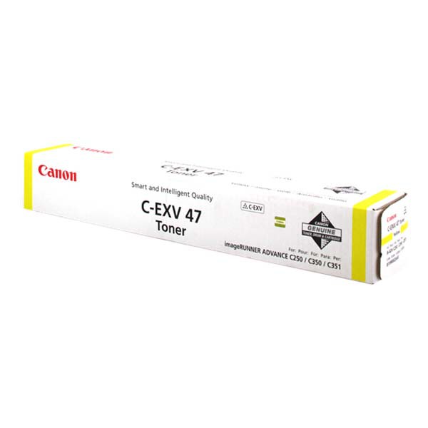 E-shop Canon originál toner CEXV47, yellow, 21500str., 8519B002, Canon IRA C250,255,350,351,355,IR-C250,255,350,351,355, O, žltá