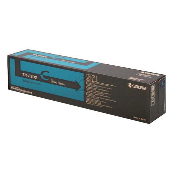 Kyocera originál toner TK8305C, cyan, 15000str., 1T02LKCNL0, Kyocera 3050Ci,3550Ci,3051ci, O, azurová