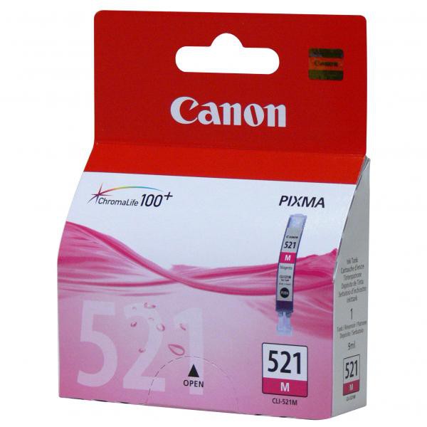 E-shop Canon originál ink CLI521M, magenta, 470str., 9ml, 2935B001, Canon iP3600, iP4600, MP620, MP630, MP980, purpurová