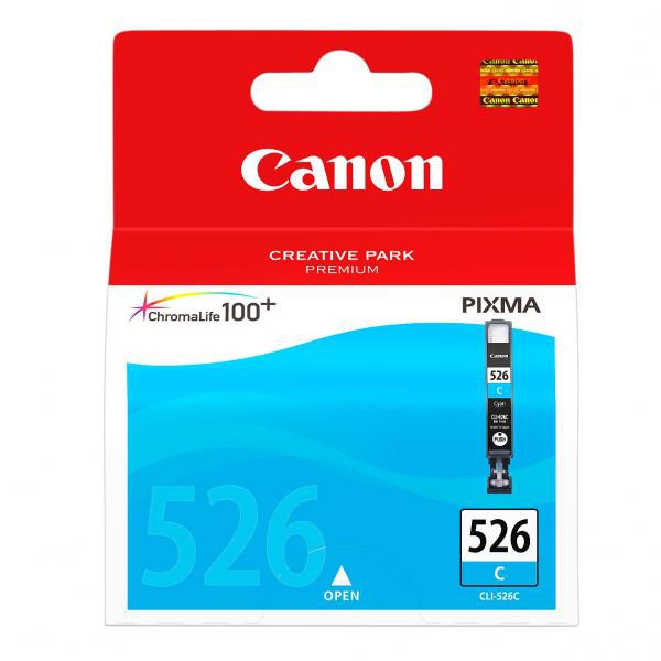 E-shop Canon originál ink CLI526C, cyan, 9ml, 4541B001, Canon Pixma MG5150, MG5250, MG6150, MG8150, azurová
