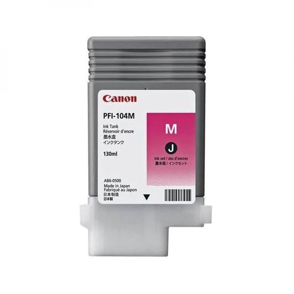 Canon originál ink PFI104M, magenta, 130ml, 3631B001, Canon iPF65x, 75x, 765, purpurová