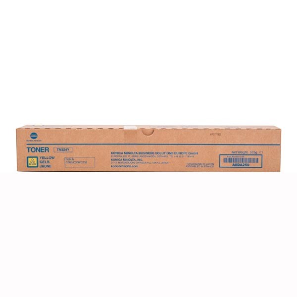 Konica Minolta originál toner A8DA250, yellow, 26000str., TN324Y, Konica Minolta Bizhub C258,C308,C368, O, žltá