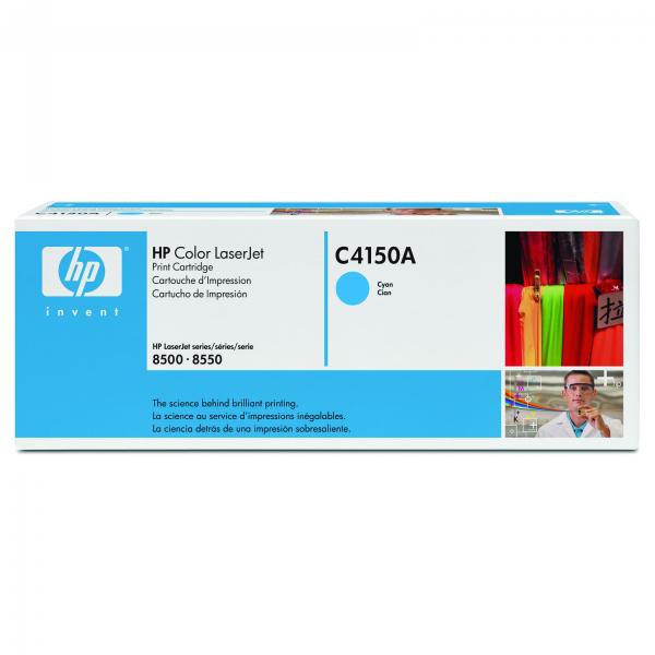 HP originál toner C4150A, cyan, 8500str., HP Color LaserJet 8500, N, DN, 8550, GN, MFP, DN, N, O, azurová