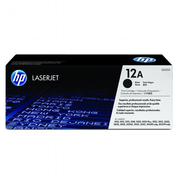 HP originál toner Q2612A, black, 2000str., HP 12A, HP LaserJet 1010, 1012, 1015, 1020, 1022, 3015, 3020, O, čierna