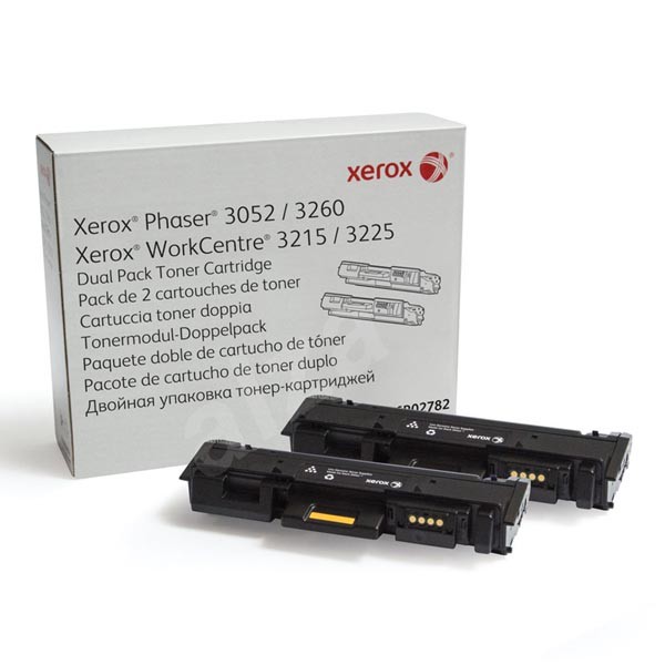 E-shop Xerox originál toner 106R02782, black, 6000 (2x3000)str., Xerox Phaser 3052,3260, WorkCentre 3215,3225, dual pack, O, čierna