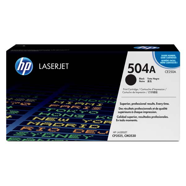 E-shop HP originál toner CE250A, black, 5000str., HP 504A, HP Color LJ CM3530 MFP,CM3530fs MFP,CP3525,CP3525dn, O, čierna