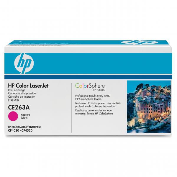 E-shop HP originál toner CE263A, magenta, 11000str., HP 648A, HP Color LaserJet CP4025, CP4525, O, purpurová