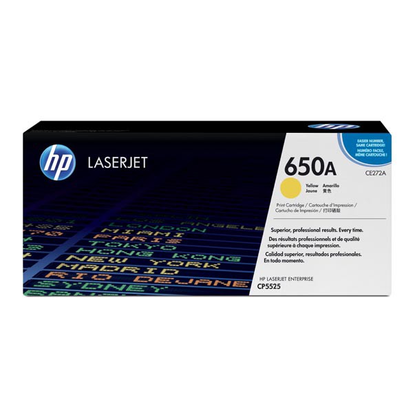 E-shop HP originál toner CE272A, yellow, 15000str., HP 650A, HP LaserJet CP5525n, CP5525dn, CP5525xh, O, žltá