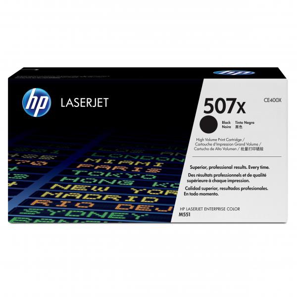 E-shop HP originál toner CE400X, black, 11000str., HP 507X, HP LaserJet Enterprise 500 color M551, O, čierna