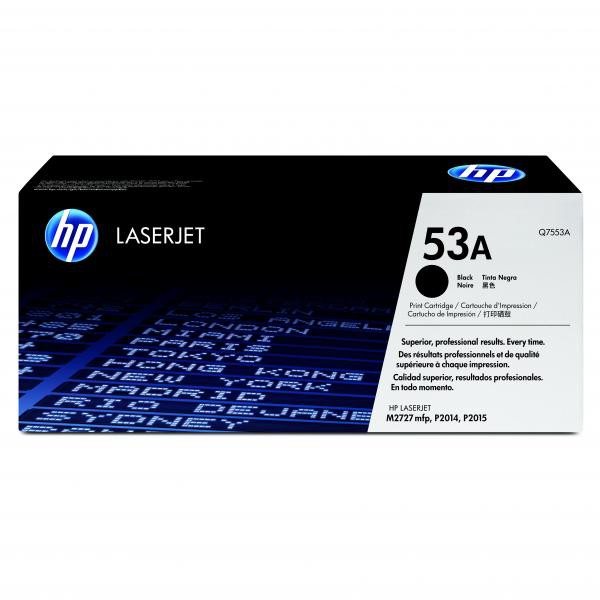 HP originál toner Q7553A, black, 3000str., HP 53A, HP LaserJet P2010, P2015, O, čierna