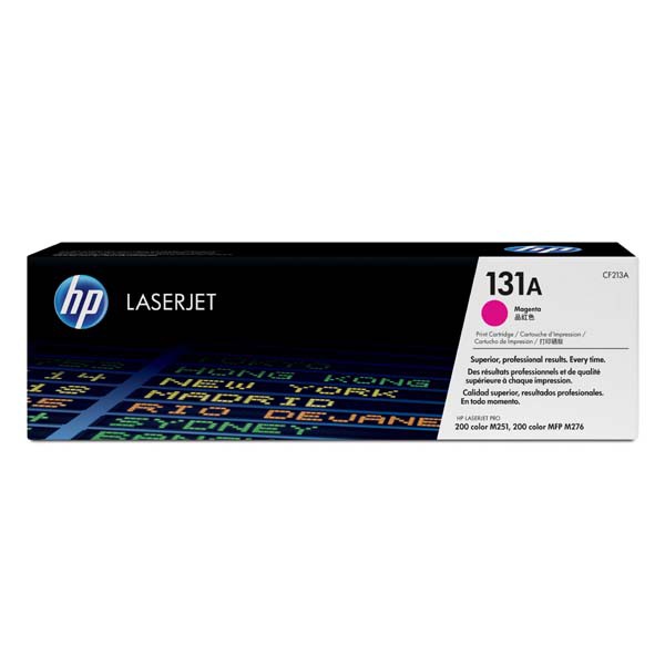 E-shop HP originál toner CF213A, magenta, 1800str., HP 131A, HP LaserJet Pro 200 M276n, M276nw, 600g, O, purpurová