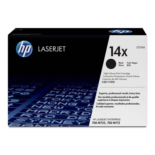 E-shop HP originál toner CF214X, black, 17500str., HP 14X, HP LaserJet Enterprise 700 M712dn, O, čierna