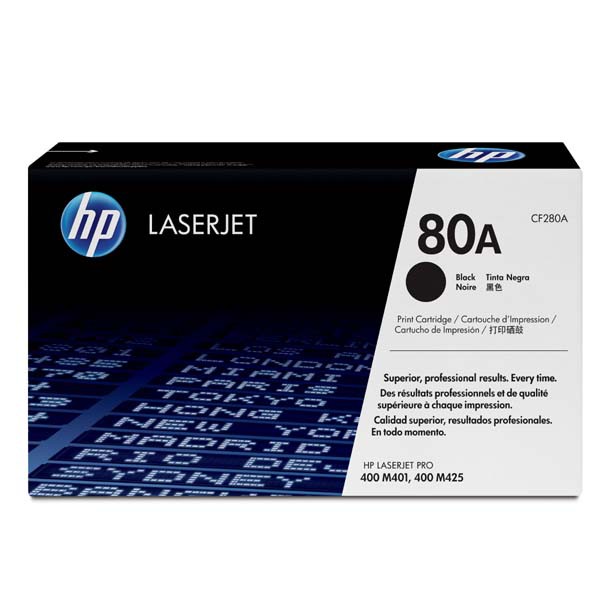 E-shop HP originál toner CF280A, black, 2560str., HP 80A, HP LaserJet Pro 400 M425, LJ Pro 400 M401, 850g, O, čierna