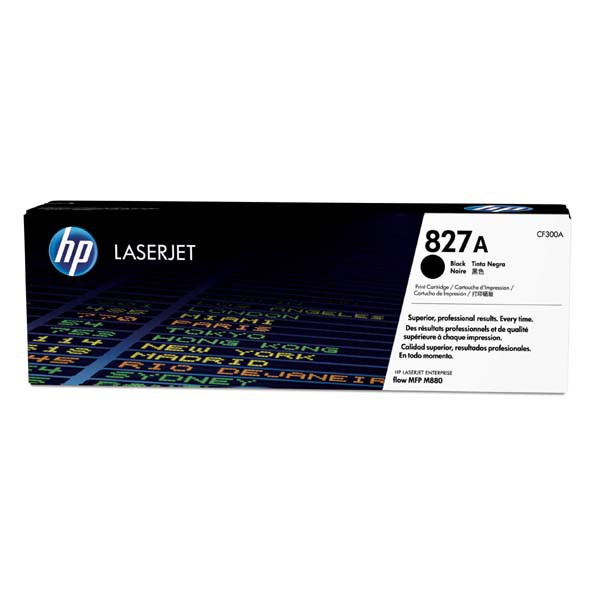 HP originál toner CF300A, black, 29500str., HP 827A, HP Color LaserJet MFP M880z, 850g, O, čierna