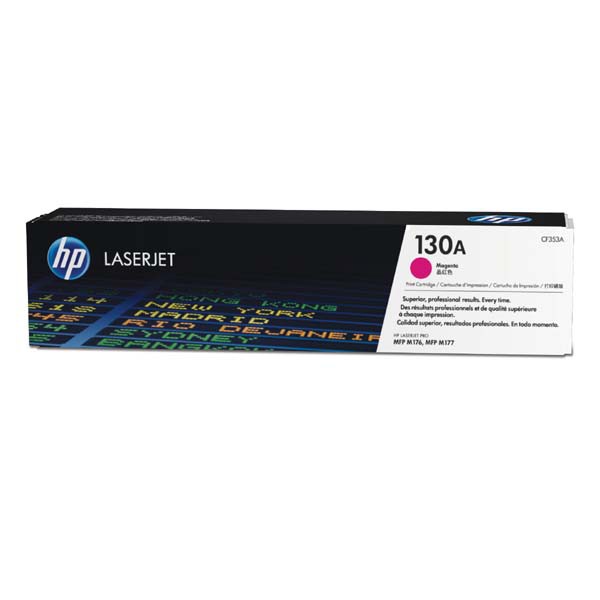 E-shop HP originál toner CF353A, magenta, 1000str., HP 130A, HP Color LaserJet Pro M176n, M177fw, 300g, O, purpurová