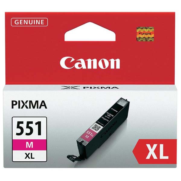 E-shop Canon originál ink CLI551M XL, magenta, 11ml, 6445B001, high capacity, Canon PIXMA iP7250, MG5450, MG6350, MG7550, purpurová