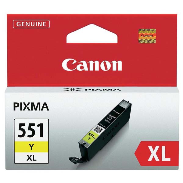 E-shop Canon originál ink CLI551Y XL, yellow, 11ml, 6446B001, high capacity, Canon PIXMA iP7250, MG5450, MG6350, MG7550, žltá