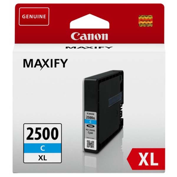 E-shop Canon originál ink PGI 2500XL, cyan, 19.3ml, 9265B001, high capacity, Canon MAXIFY iB4050, MB5050, MB5350, azurová