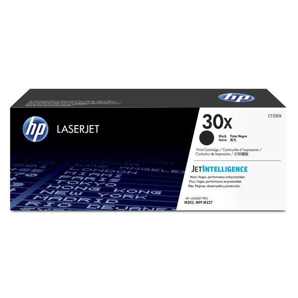 E-shop HP originál toner CF230X, black, 3500str., HP 30X, high capacity, HP LaserJet Pro MFP M227sdn, 227fdw, M203dw,dn, O, čierna