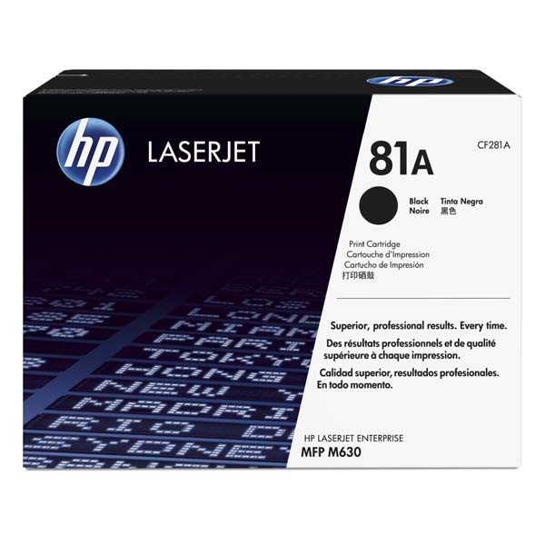 E-shop HP originál toner CF281A, black, 10500str., HP 81A, HP LaserJet Enterprise Flow M630z, M606, M604, M605, O, čierna