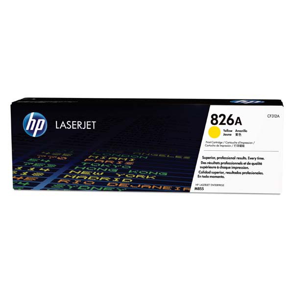 E-shop HP originál toner CF312A, yellow, 31500str., HP 826A, HP Color LaserJet Enterprise M855dn, M855x+, M855x+, O, žltá