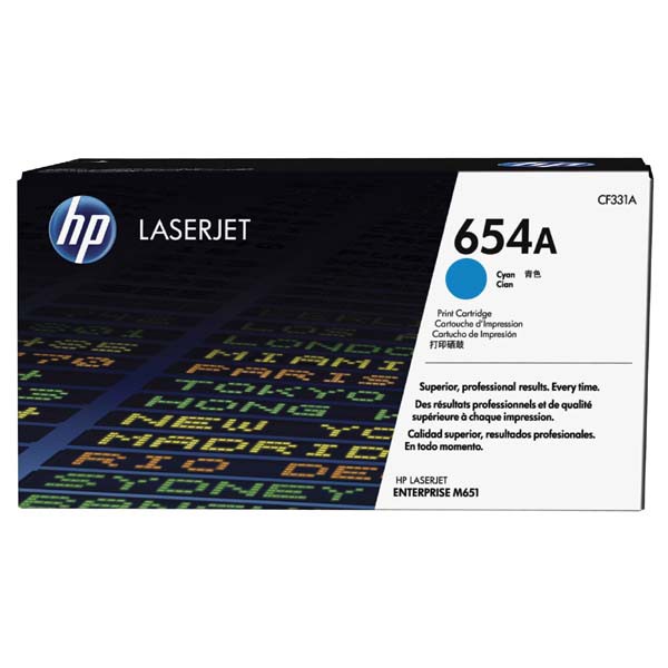 E-shop HP originál toner CF331A, cyan, 15000str., HP 654A, HP Color LaserJet Enterprise M651dn, M651n, M651xh, O, azurová