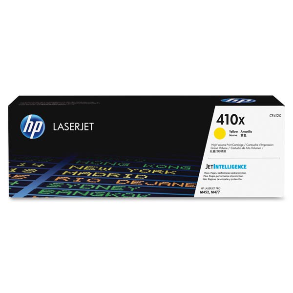 E-shop HP originál toner CF412X, yellow, 5000str., HP 410X, high capacity, HP LJ Pro M452, LJ Pro MFP M477, 650g, O, žltá