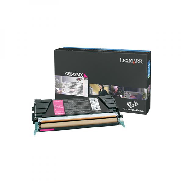 E-shop Lexmark originál toner C5342MX, magenta, 7000str., Lexmark C534x, O, purpurová