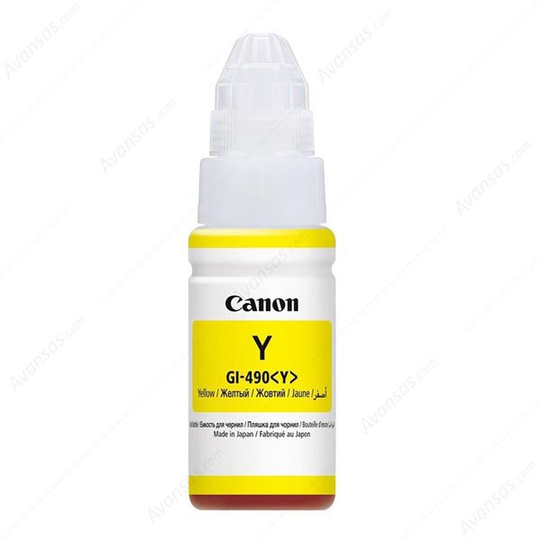 E-shop Canon originál ink GI-490 Y, yellow, 7000str., 70ml, 0666C001, Canon PIXMA G1400, G2400, G3400, žltá