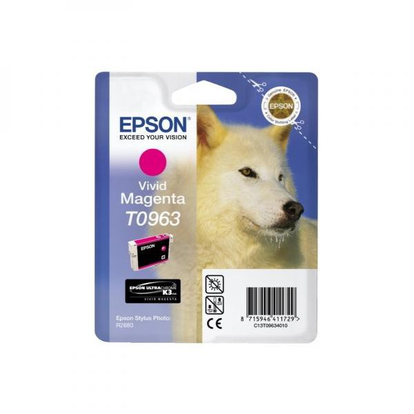 Epson originál ink C13T09634010, magenta, 13ml, Epson Stylus Photo R2880, purpurová