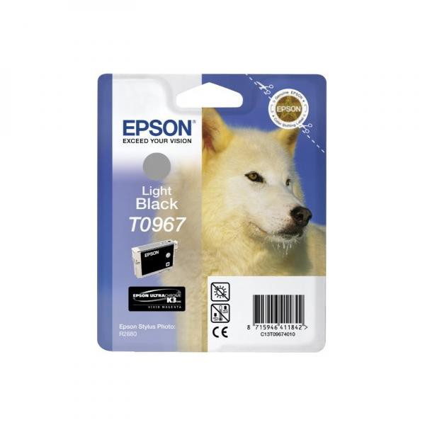 E-shop Epson originál ink C13T09674010, light black, 13ml, Epson Stylus Photo R2880, light black