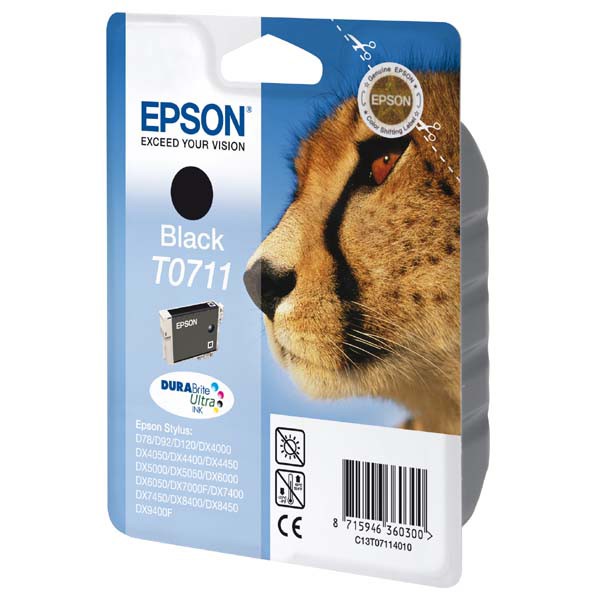 E-shop Epson originál ink C13T07114011, black, 245str., 7,4ml, čierna