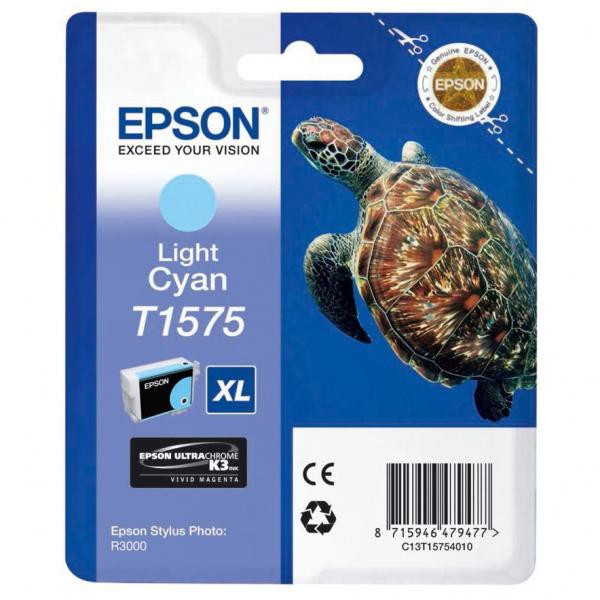E-shop Epson originál ink C13T15754010, light cyan, 25,9ml, Epson Stylus Photo R3000, light cyan