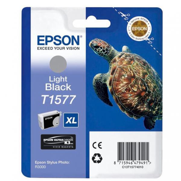 E-shop Epson originál ink C13T15774010, light black, 25,9ml, Epson Stylus Photo R3000, light black
