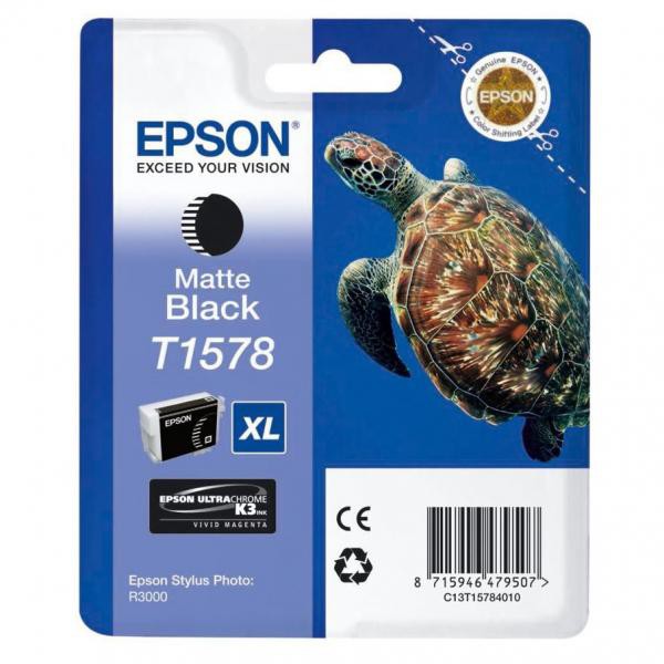 E-shop Epson originál ink C13T15784010, matte black, 25,9ml, Epson Stylus Photo R3000, matt black