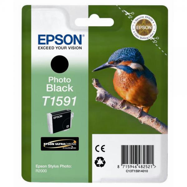 Epson originál ink C13T15914010, photo black, 17ml, Epson Stylus Photo R2000, photo black